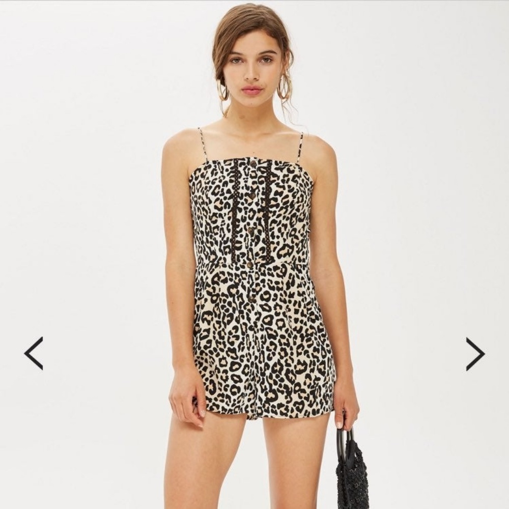 Topshop Leopard Romper